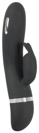 Черный вибратор-кролик с электростимуляцией E-Stim Rabbit Vibrator - 19,3 см. 