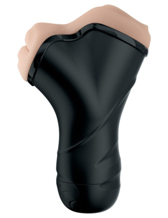 Мастурбатор в колбе с двумя тоннелями Double Penetration Vibrating Stroker 