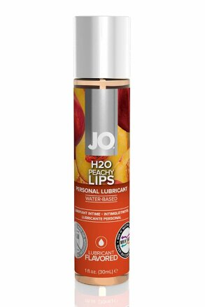 Лубрикант с ароматом персика JO Flavored Peachy Lips - 30 мл. 