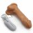 Телесный вибратор 10 Mode Vibrating Carved Dildo - 14 см. 