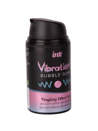 Жидкий интимный гель с эффектом вибрации Vibration! Bubble Gum - 15 мл. 