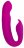 Розовый вибратор G-Spot Dual Stimulator with Rolling Ball - 17,1 см. 