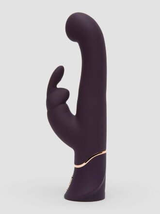 Фиолетовый вибратор-кролик Greedy Girl G-Spot Stroker Rabbit Vibrator - 24,1 см. 