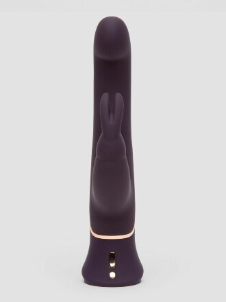 Фиолетовый вибратор-кролик Greedy Girl G-Spot Stroker Rabbit Vibrator - 24,1 см. 