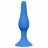 Синяя анальная пробка Slim Anal Plug Medium - 11,5 см. 