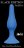 Синяя анальная пробка Slim Anal Plug Medium - 11,5 см. 