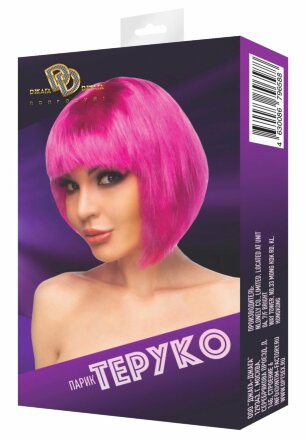 Ярко-розовый парик &quot;Теруко&quot; 