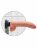 Телесный виброфаллос со съемной присоской 9&quot; Vibrating Cock with Balls - 22,9 см. 
