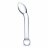 Прозрачный стеклянный фаллос для точки G Slimline G-Spot - 20 см. 