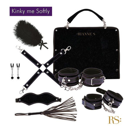 БДСМ-набор в черном цвете Kinky Me Softly 