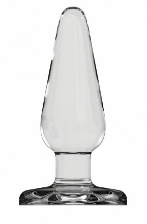 Прозрачная анальная пробка Butt Plug Basic 3 Inch - 7,6 см. 