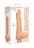 Телесный вибратор Vibrating Dildo With Balls - 25 см. 