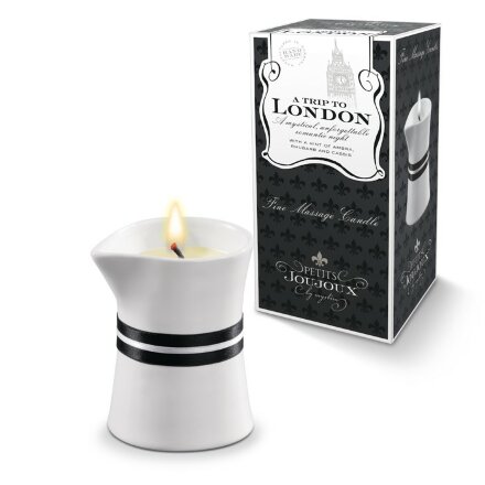 Массажное масло в виде малой свечи Petits Joujoux London с ароматом ревеня, амбры и чёрной смородины 