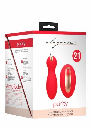 Красные вагинальные шарики Purity с пультом ДУ 