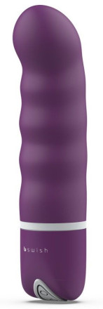 Фиолетовый мини-вибратор Bdesired Deluxe Pearl - 15,3 см. 