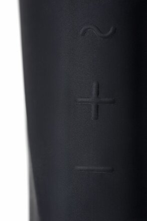 Чёрный нереалистичный мастурбатор с вибрацией Satisfyer Men Wand 