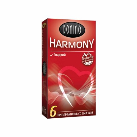 Гладкие презервативы Domino Harmony - 6 шт. 