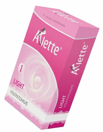 Ультратонкие презервативы Arlette Light - 6 шт. 