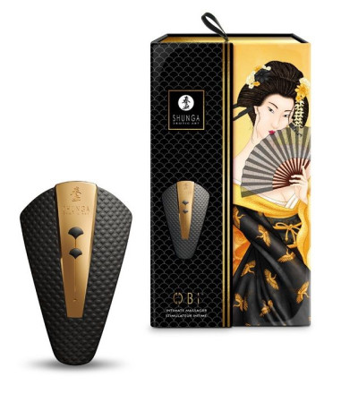 Черный клиторальный вибростимулятор OBI 
