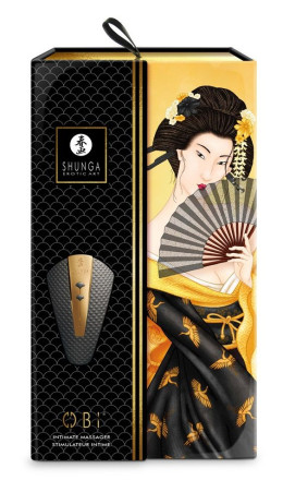Черный клиторальный вибростимулятор OBI 