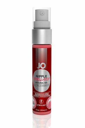 Возбуждающий гель JO Nipple Titillator Electric Strawberry - 30 мл. 