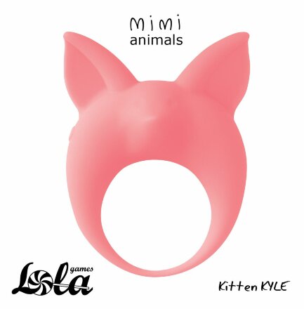 Оранжевое эрекционное кольцо Kitten Kyle 
