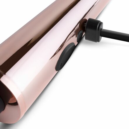 Черно-розовый вибромассажер Nouveau Wand Massager - 30 см. 