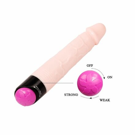 Реалистичный фаллоимитатор с ротацией Realistic Cock Vibe - 23,5 см. 