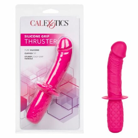 Розовый стимулятор Silicone Grip Thruster 