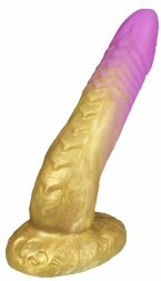 Золотистый фаллоимитатор &quot;Феникс mini&quot; - 18,5 см.