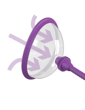 Фиолетовая клиторальная помпа Pleasure Pump 