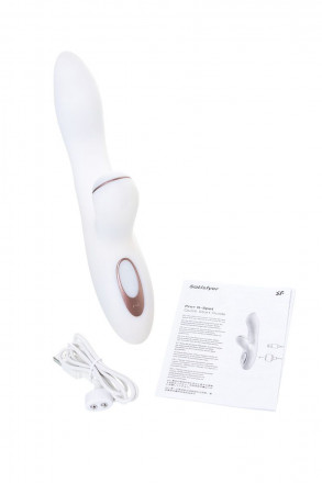 Вибромассажер с вакуумно-волновой клиторальной стимуляцией Satisfyer Pro G-Spot Rabbit - 22 см. 