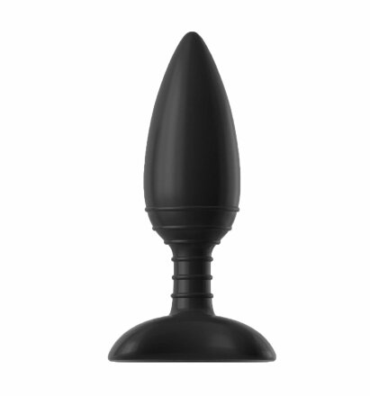 Чёрная вибровтулка NEXUS ACE SMALL с дистанционным управлением - 10 см. 