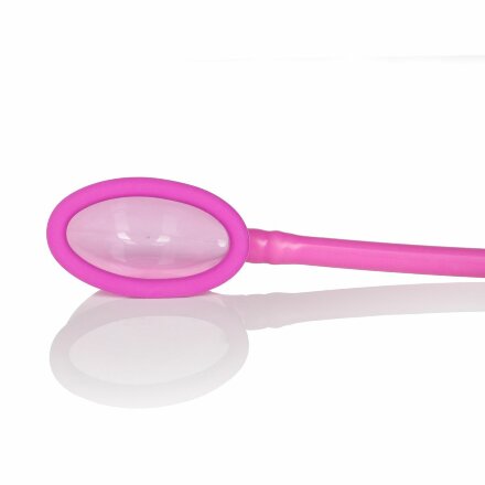 Розовая помпа для клитора Mini Silicone Clitoral Pump  