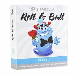 стимулирующий презерватив-насадка Roll &amp; Ball Classic