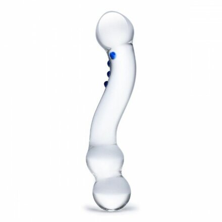 Изогнутый стеклянный стимулятор G-точки Curved G-Spot - 15,2 см. 