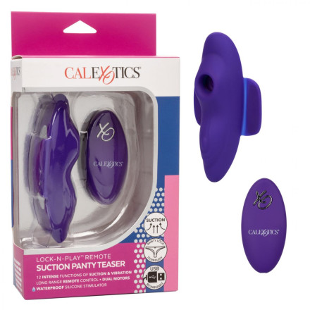Фиолетовый стимулятор в трусики Remote Suction Panty Teaser 