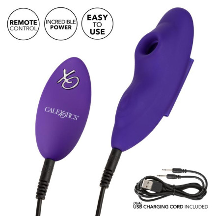 Фиолетовый стимулятор в трусики Remote Suction Panty Teaser 