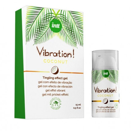 Возбуждающий гель с ароматом кокоса Vibration Coconut - 15 мл. 