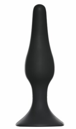 Чёрная малая анальная пробка Slim Anal Plug Small - 10,5 см. 