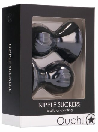 Черные накладки-присоски на соски Nipple suckers 