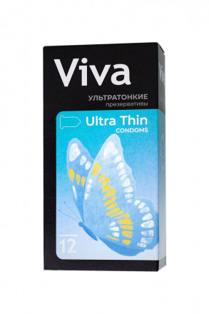 Ультратонкие презервативы VIVA Ultra Thin - 12 шт. 