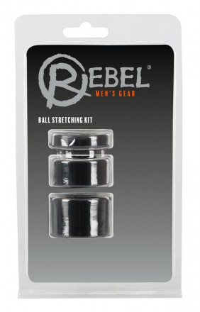 Набор из 3 колец для утяжки мошонки Rebel Ball Stretching Kit 