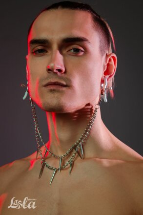 Зажимы на соски Spiky с шипами на цепочке 