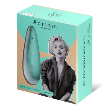 Мятный бесконтактный клиторальный стимулятор Womanizer Marilyn Monroe Special Edition 