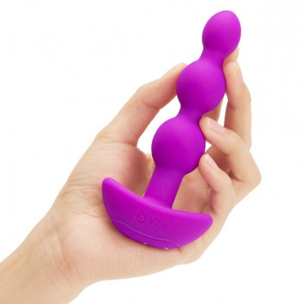Анальная виброёлочка TRIPLET ANAL BEADS FUCHSIA - 14 см. 