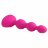 Розовый анальный вибростимулятор Anal Beads S - 14,5 см.  