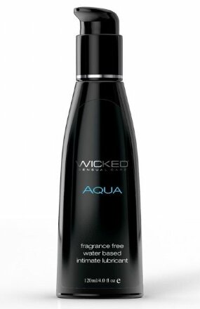 Легкий лубрикант с алоэ на водной основе Wicked AQUA - 120 мл. 