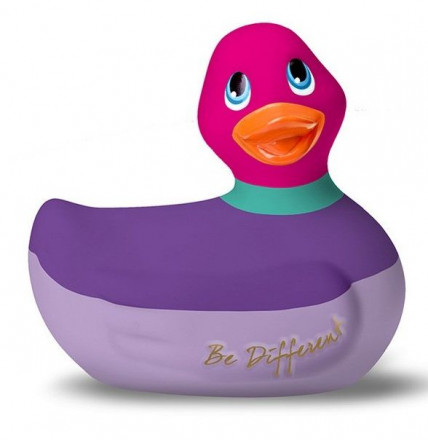 Фиолетово-розовый вибратор-уточка I Rub My Duckie 2.0 Colors 