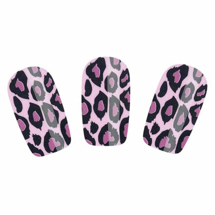 Набор лаковых полосок для ногтей Фиолетовый леопард Nail Foil 